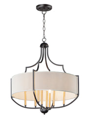Maxim 25285WLBZAB Savant 8 Light Chandelier | Bronze / Antique Brass