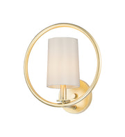 Maxim 25291OFNAB Meridian 1 Light Wall Sconce | Natural Aged Brass