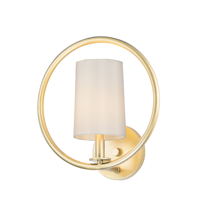 Maxim 25291OFNAB Meridian 1 Light Wall Sconce | Natural Aged Brass