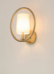 Maxim 25291OFNAB Meridian 1 Light Wall Sconce | Natural Aged Brass