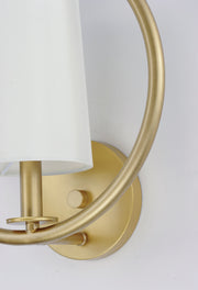 Maxim 25291OFNAB Meridian 1 Light Wall Sconce | Natural Aged Brass