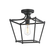 Maxim 25311BK Clifton Single Pendant Semi Flush | Black