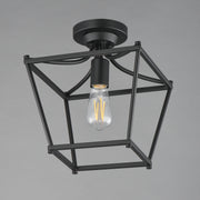 Maxim 25311BK Clifton Single Pendant Semi Flush | Black