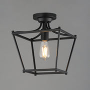 Maxim 25311BK Clifton Single Pendant Semi Flush | Black