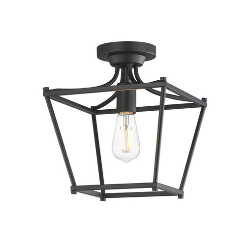 Maxim 25311BK Clifton Single Pendant Semi Flush | Black