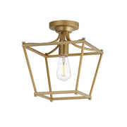 Maxim 25311NAB Clifton Single Pendant Semi Flush | Natural Aged Brass