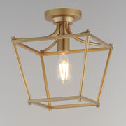 Maxim 25311NAB Clifton Single Pendant Semi Flush | Natural Aged Brass
