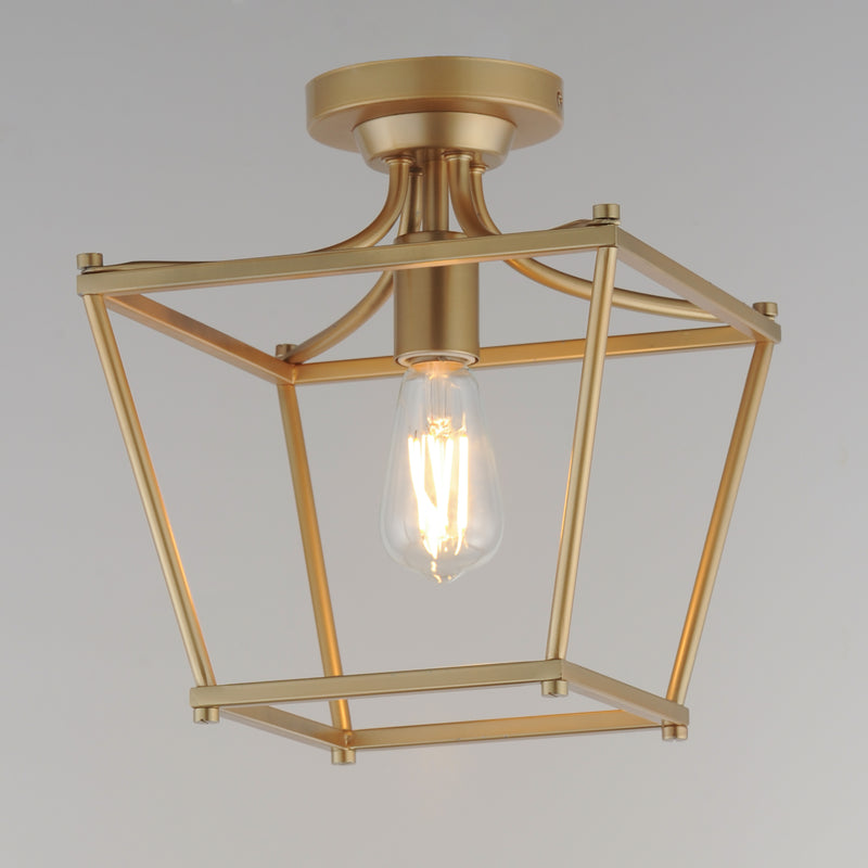 Maxim 25311NAB Clifton Single Pendant Semi Flush | Natural Aged Brass