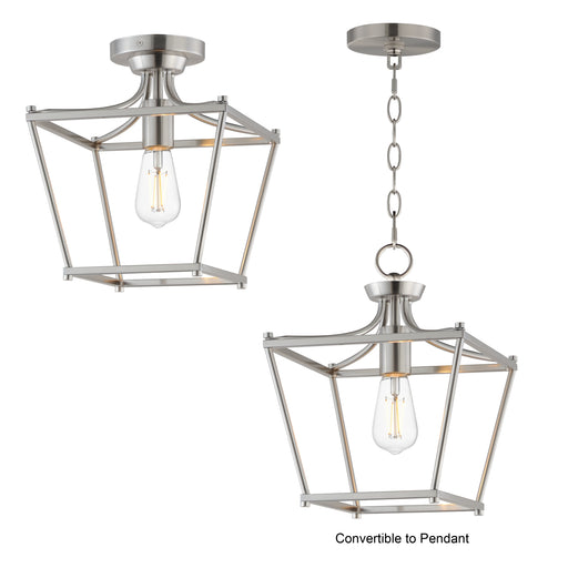 Maxim 25311SN Clifton Single Pendant Semi Flush | Satin Nickel