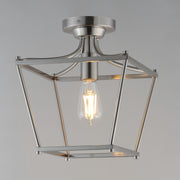 Maxim 25311SN Clifton Single Pendant Semi Flush | Satin Nickel