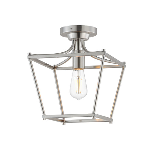 Maxim 25311SN Clifton Single Pendant Semi Flush | Satin Nickel