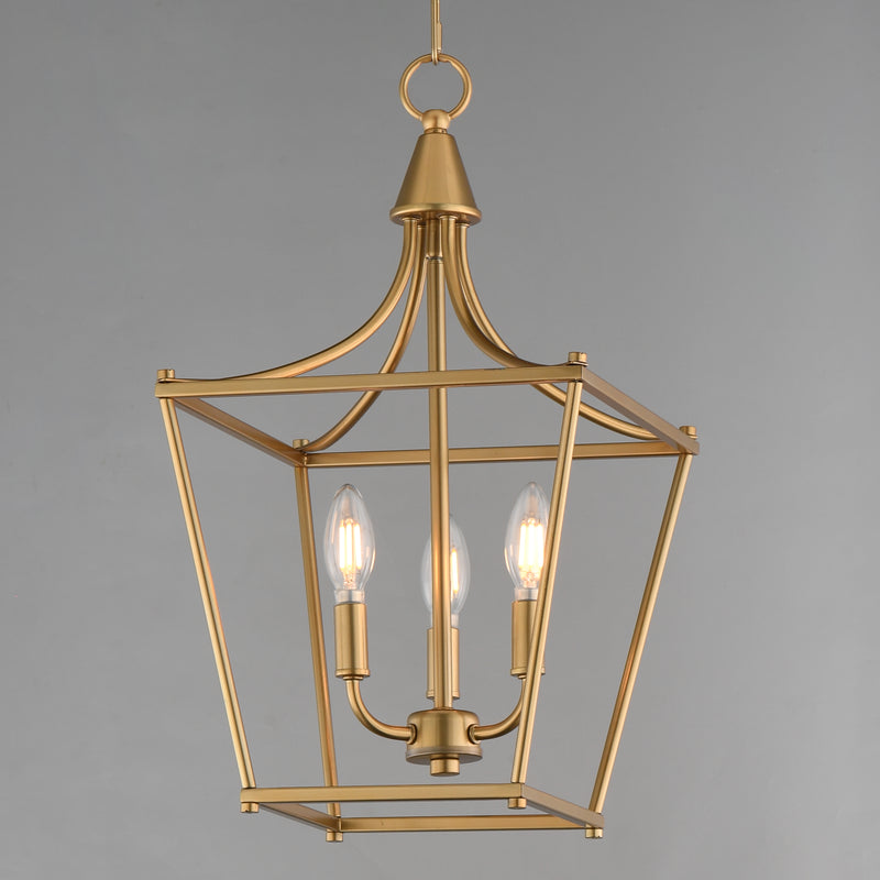 Maxim 25313NAB Clifton 3 Light Pendant | Natural Aged Brass