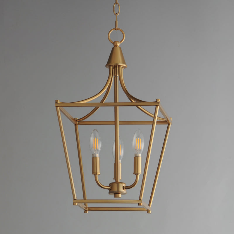 Maxim 25313NAB Clifton 3 Light Pendant | Natural Aged Brass