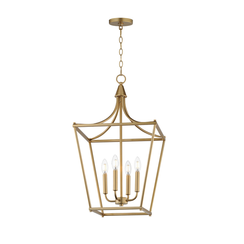 Maxim 25314NAB Clifton 4 Light Pendant | Natural Aged Brass