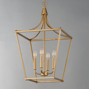 Maxim 25314NAB Clifton 4 Light Pendant | Natural Aged Brass