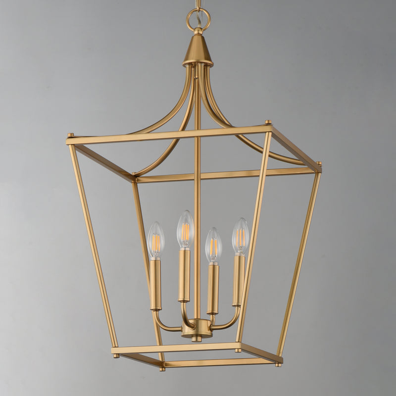 Maxim 25314NAB Clifton 4 Light Pendant | Natural Aged Brass