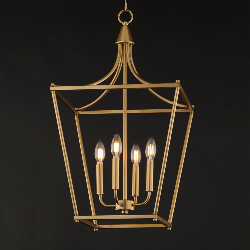 Maxim 25314NAB Clifton 4 Light Pendant | Natural Aged Brass