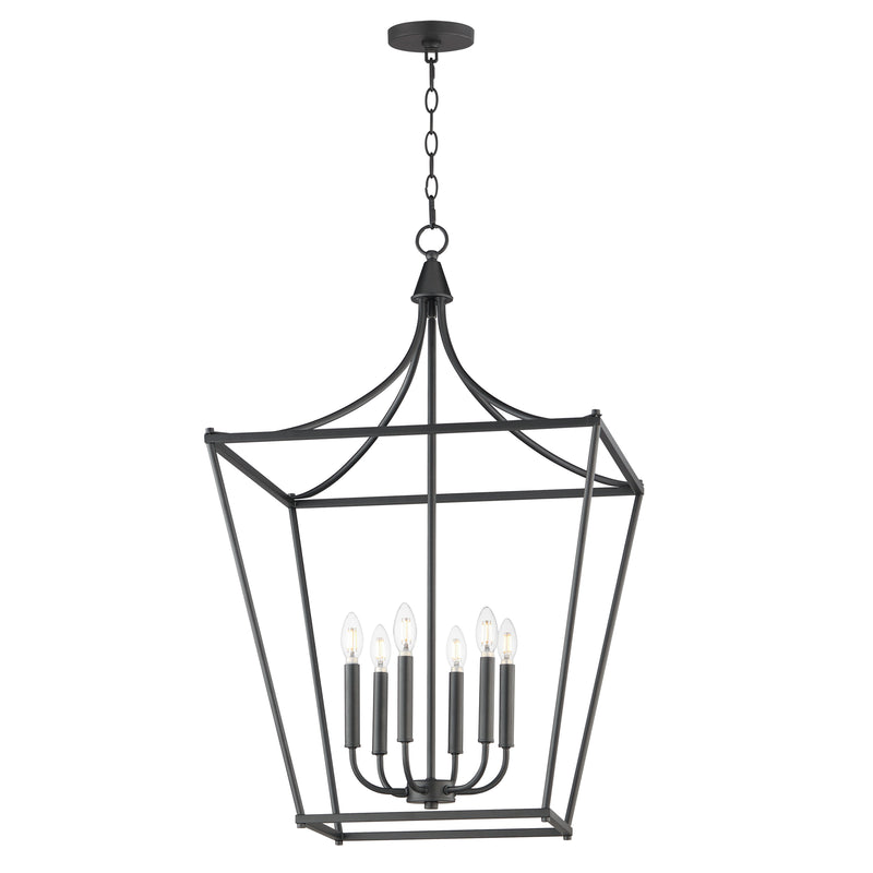 Maxim 25316BK Clifton 6 Light Pendant | Black