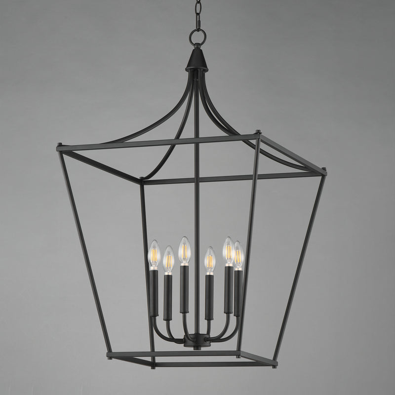 Maxim 25316BK Clifton 6 Light Pendant | Black