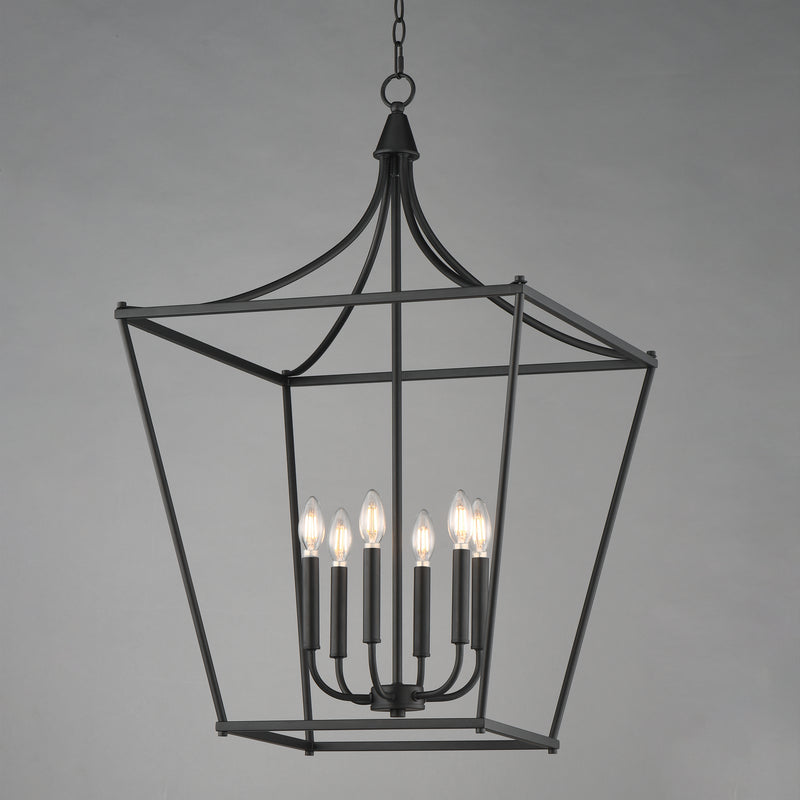 Maxim 25316BK Clifton 6 Light Pendant | Black