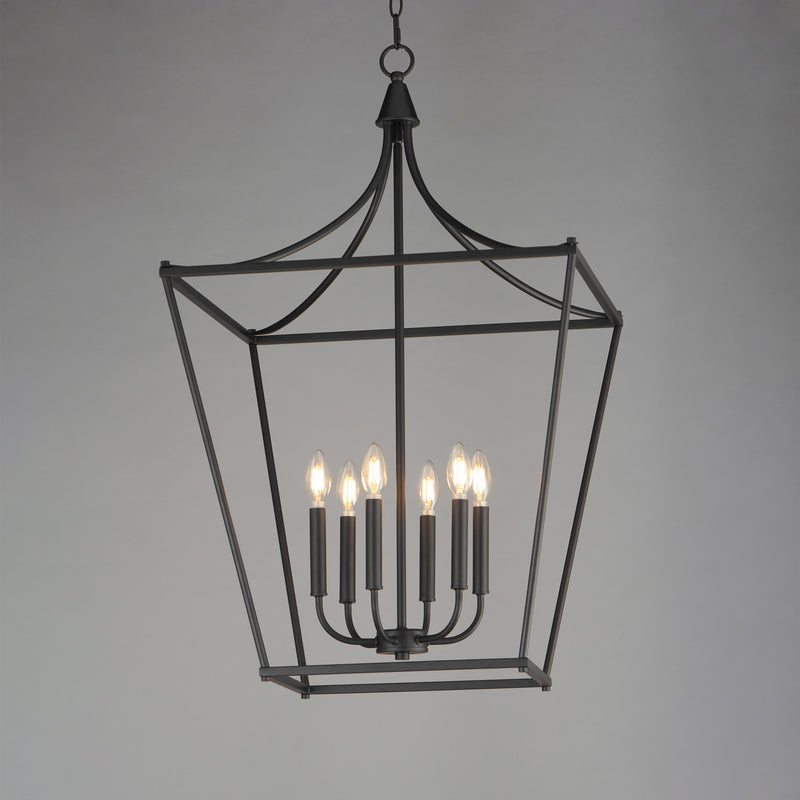 Maxim 25316BK Clifton 6 Light Pendant | Black