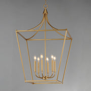 Maxim 25316NAB Clifton 6 Light Pendant | Natural Aged Brass