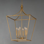 Maxim 25316NAB Clifton 6 Light Pendant | Natural Aged Brass