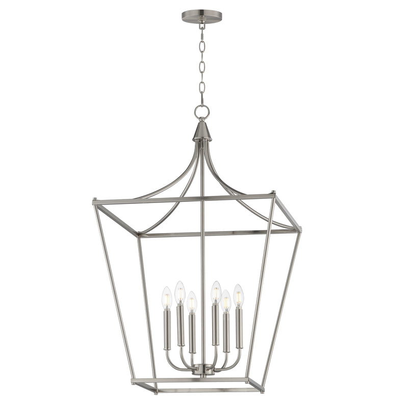 Maxim 25316SN Clifton 6 Light Pendant | Satin Nickel