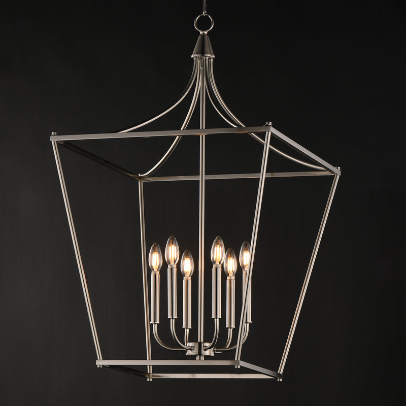 Maxim 25316SN Clifton 6 Light Pendant | Satin Nickel