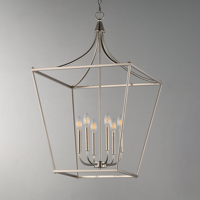 Maxim 25316SN Clifton 6 Light Pendant | Satin Nickel