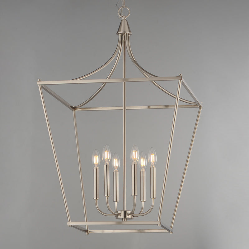 Maxim 25316SN Clifton 6 Light Pendant | Satin Nickel