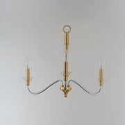 Maxim 25373CLPCSBR Clarion 3 Light Pendant | Polished Chrome / Satin Brass