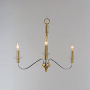 Maxim 25373CLPCSBR Clarion 3 Light Pendant | Polished Chrome / Satin Brass