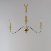 Maxim 25373CLPCSBR Clarion 3 Light Pendant | Polished Chrome / Satin Brass