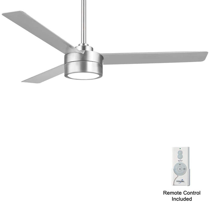 Minka Aire Roto LED 52" Brushed Aluminum Ceiling Fan with Remote Control