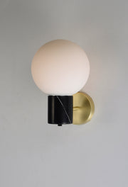 Maxim 26030SWSBRBK Vesper 1 Light Wall Sconce | Satin Brass / Black