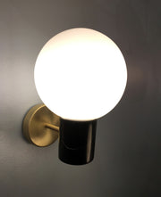 Maxim 26030SWSBRBK Vesper 1 Light Wall Sconce | Satin Brass / Black