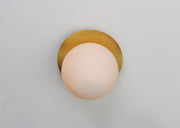 Maxim 26033SWSBRBK Vesper 1 Light Wall Sconce | Satin Brass / Black