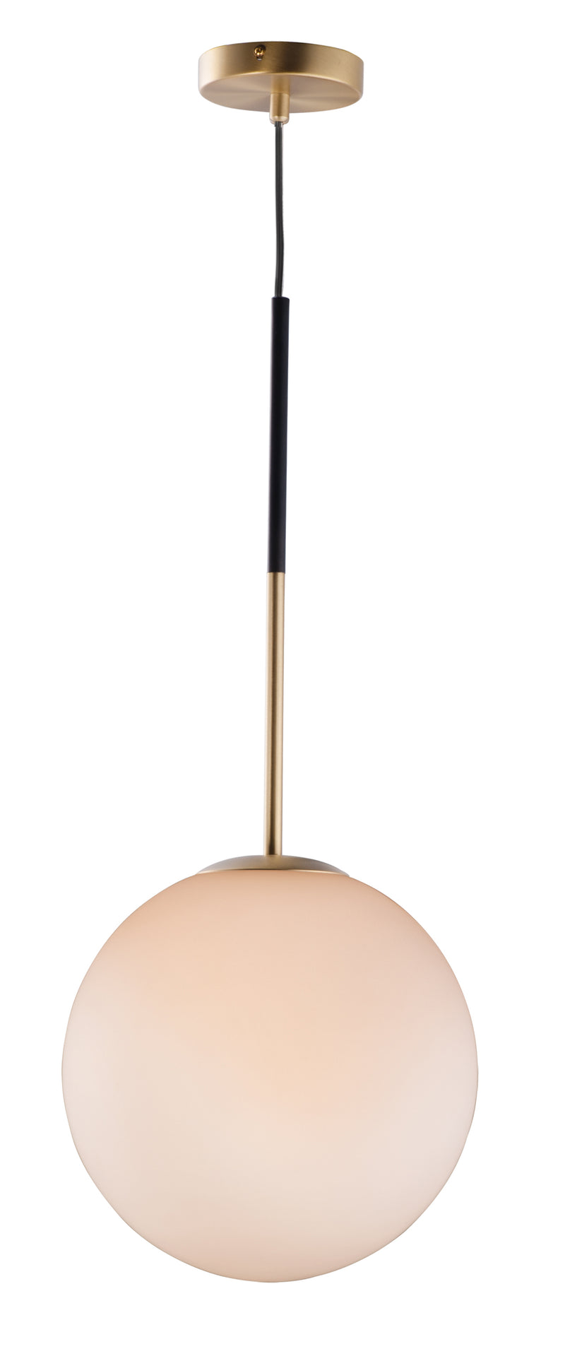 Maxim 26034SWSBRBK Vesper 1 Light Pendant | Satin Brass / Black