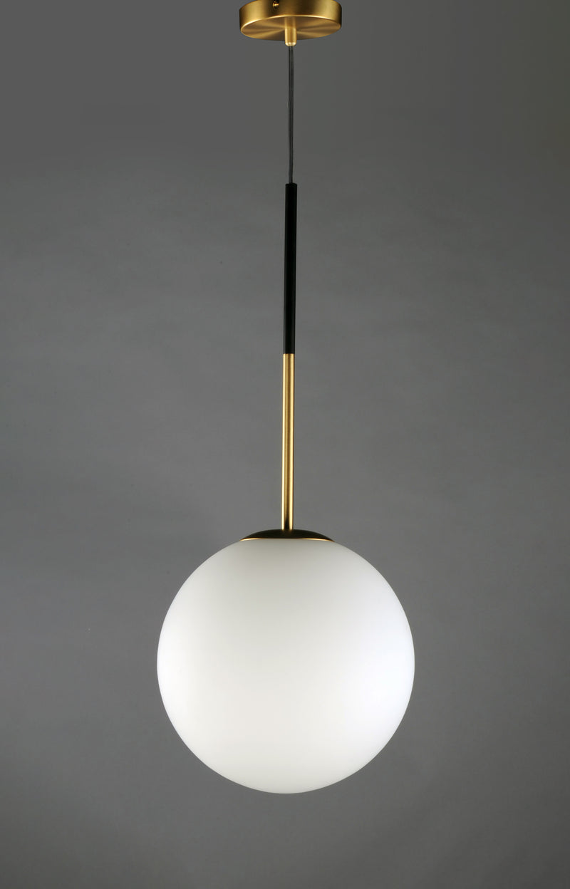 Maxim 26034SWSBRBK Vesper 1 Light Pendant | Satin Brass / Black