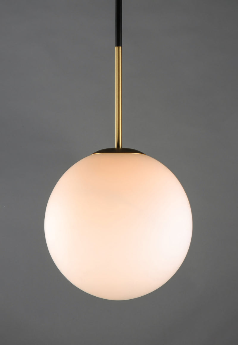 Maxim 26034SWSBRBK Vesper 1 Light Pendant | Satin Brass / Black