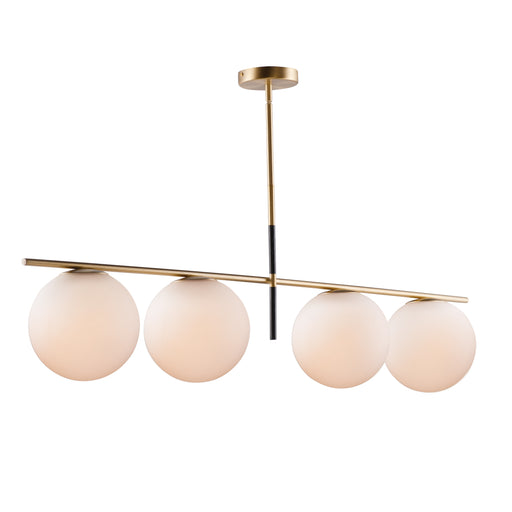 Maxim 26036SWSBRBK Vesper 4 Light Pendant | Satin Brass / Black