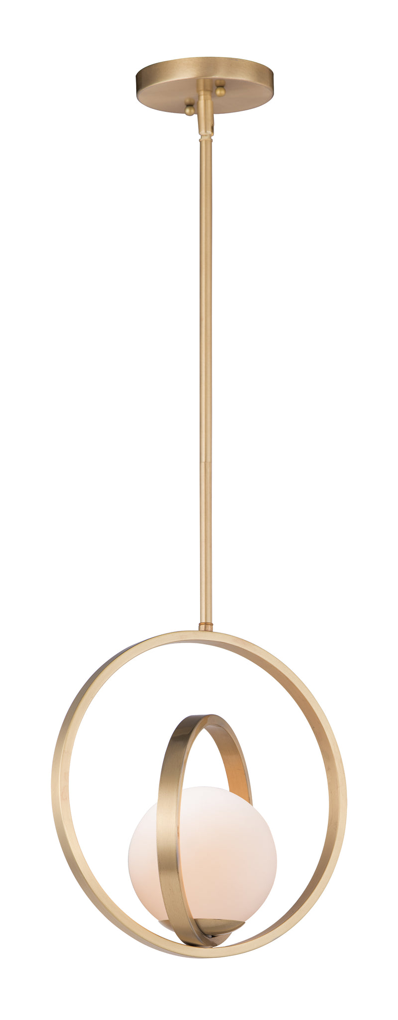 Maxim 26052SWSBR Coronet 1 Light Pendant | Satin Brass