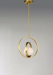 Maxim 26052SWSBR Coronet 1 Light Pendant | Satin Brass
