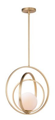 Maxim 26054SWSBR Coronet 1 Light Pendant | Satin Brass