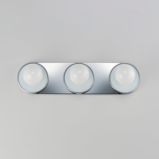 Maxim 26093WTBKPC Hollywood 3 Light Sconce | Black / Polished Chrome