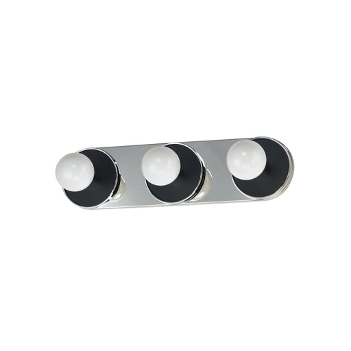 Maxim 26093WTBKPC Hollywood 3 Light Sconce | Black / Polished Chrome