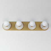 Maxim 26094WANAB Hollywood Stone 4 Light Sconce | Whit Alabaster / Natural Aged Brass