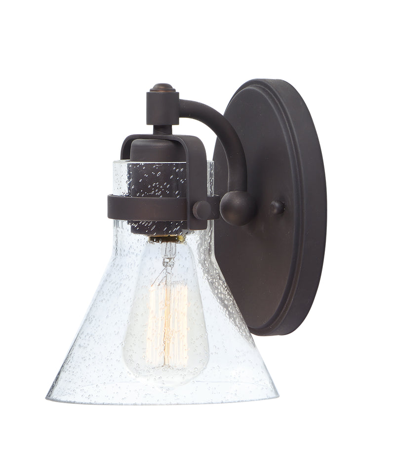 Maxim 26111CDOI/BUL Seafarer 1 Light Wall Sconce With Bulb | Oil Rubbed Bronze