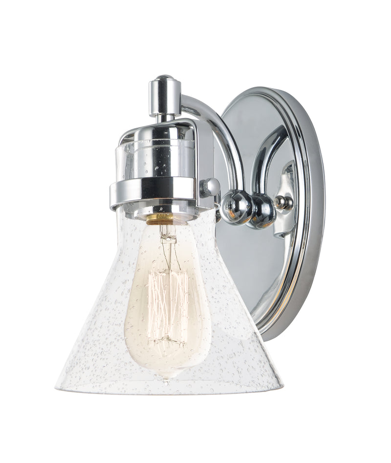 Maxim 26111CDPC/BUL Seafarer 1 Light Wall Sconce With Bulb | Polished Chrome